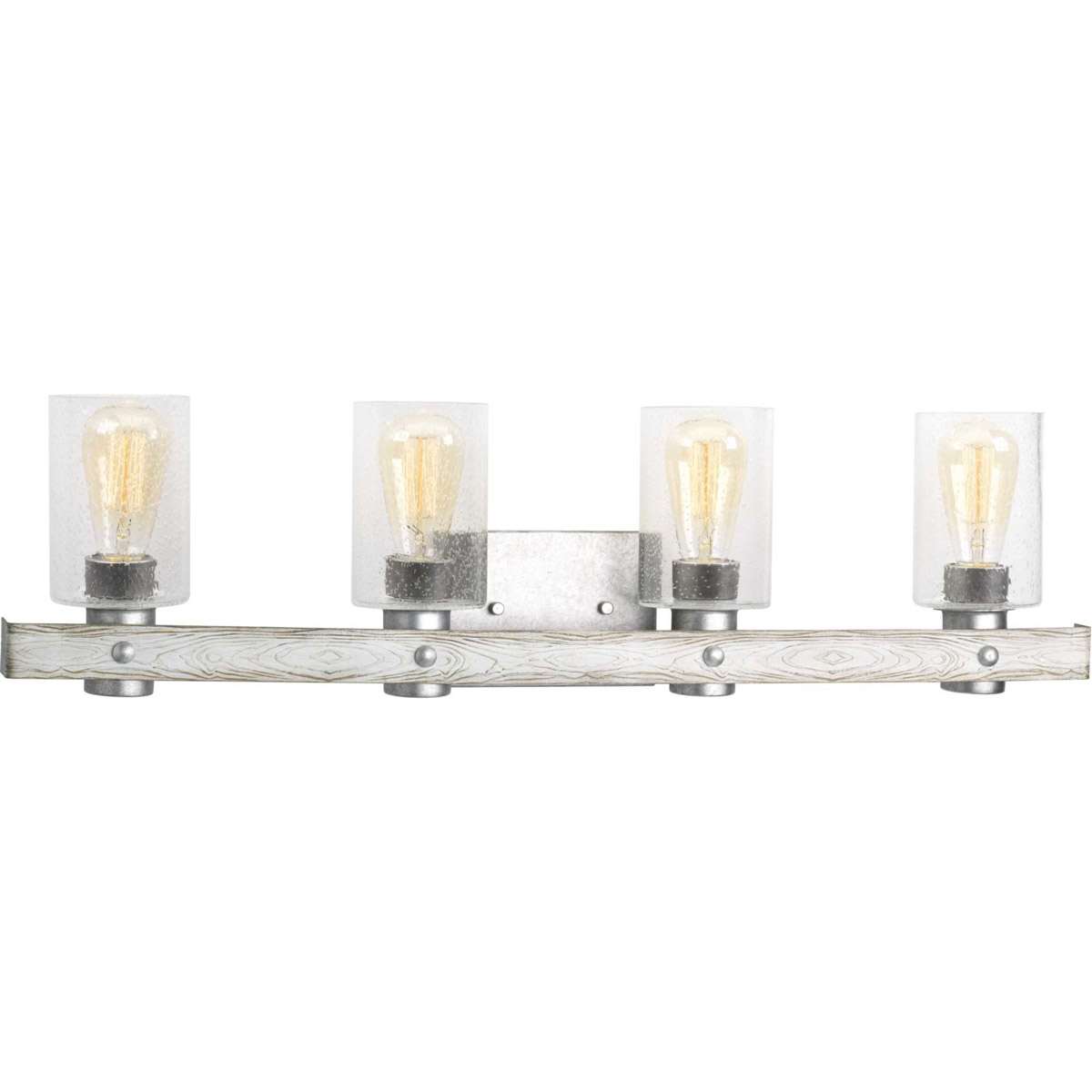 TrulyCoastal 30321-GI Camps Bay 4 Light 33 inch Galvanized Bath Vanity Wall Light