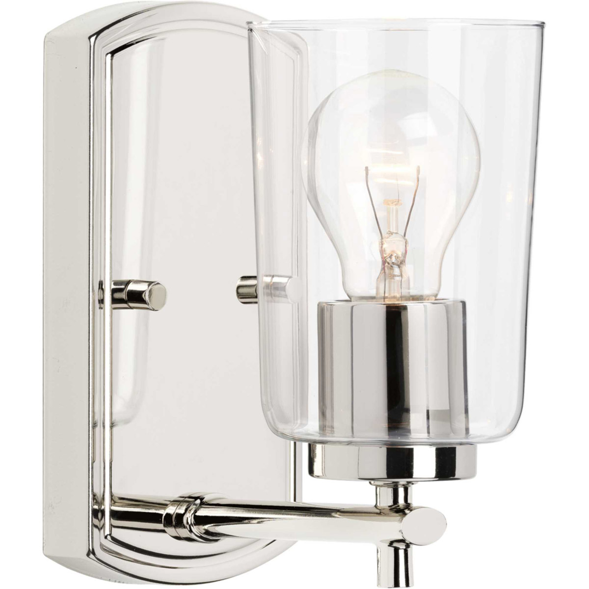 Bowery + Grove 55440-PNCI Art 1 Light 5 inch Polished Nickel Bath Vanity Wall Light