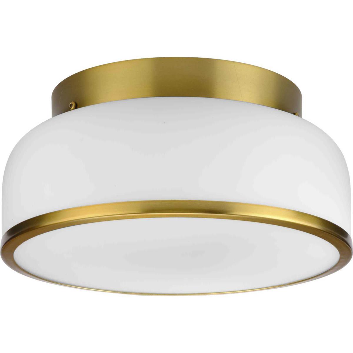 Progress P350255-109 Parkhurst 2 Light 11.25 inch Brushed Bronze Flush Mount Ceiling Light