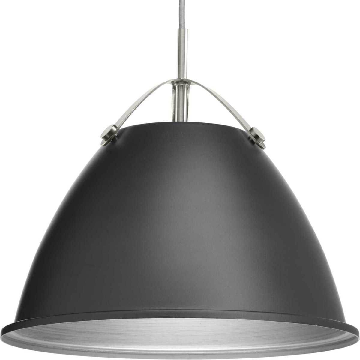 Progress P500052-143 Tre 1 Light 15 inch Graphite Pendant Ceiling Light, Medium