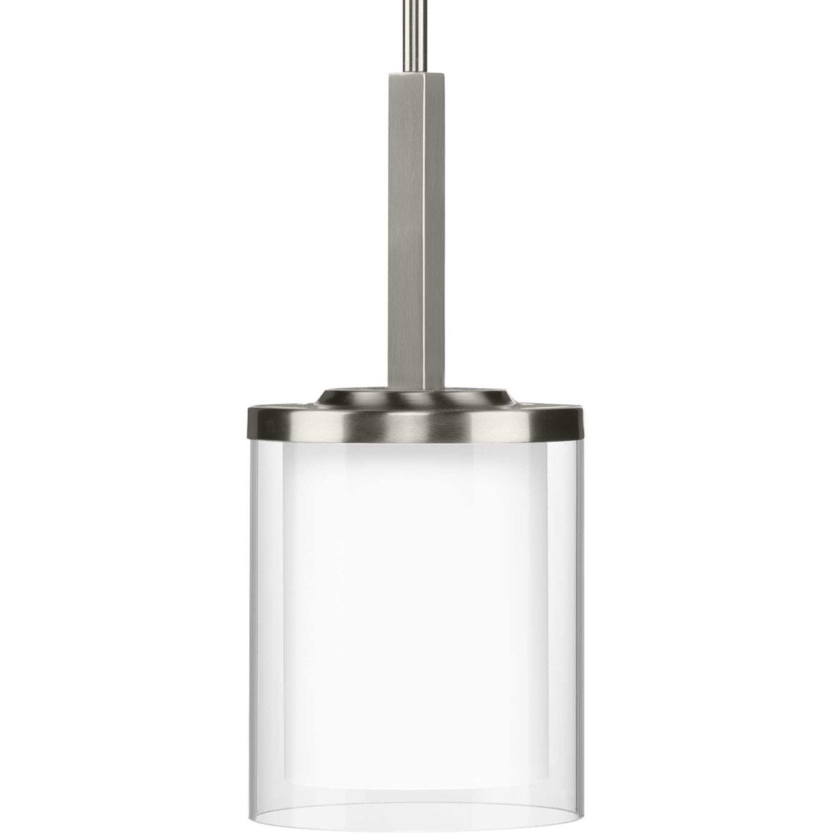 Progress P500192-009 Mast 1 Light 6.25 inch Brushed Nickel Mini-Pendant Ceiling Light