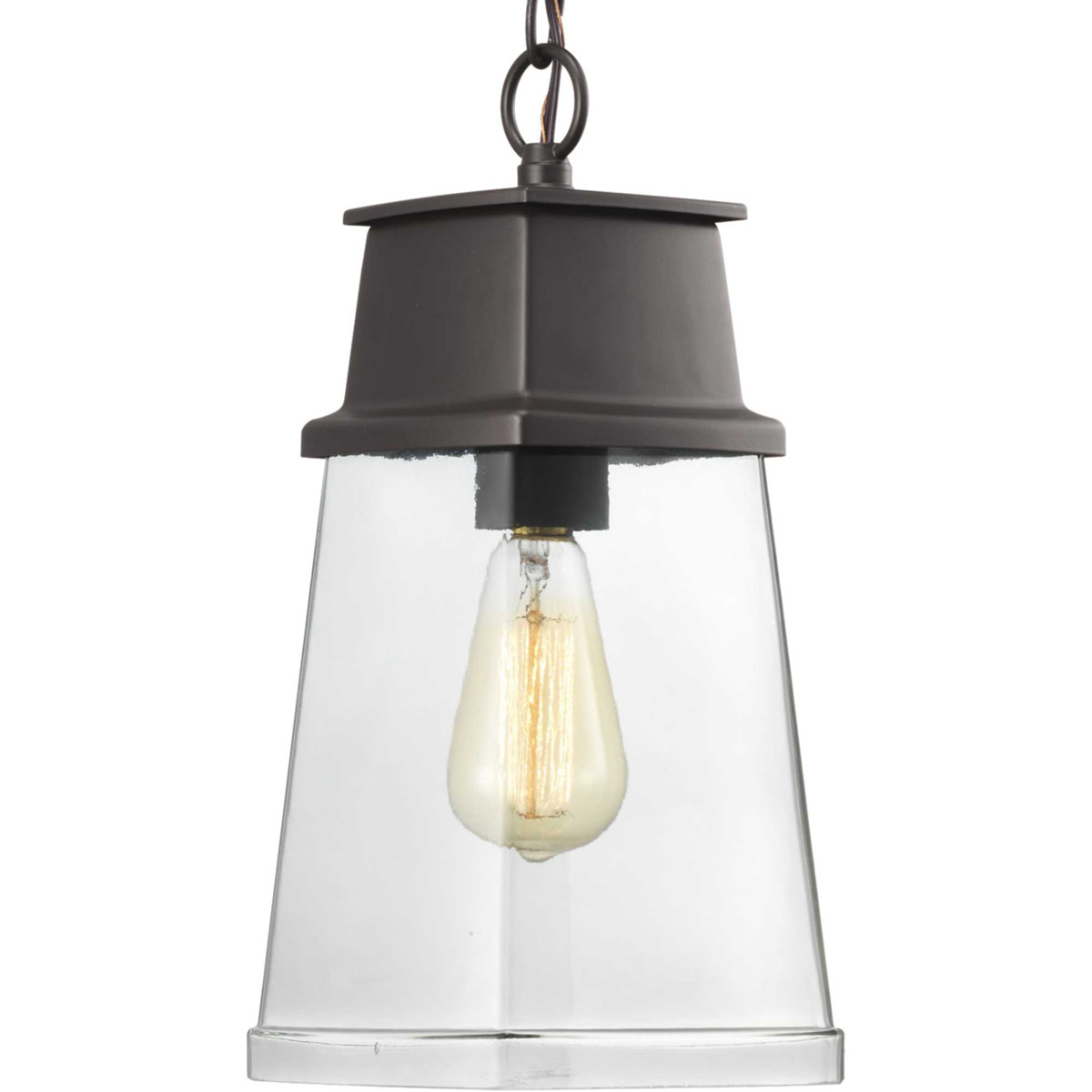 Progress P550033-129 Greene Ridge 1 Light 6.75 inch Architectural Bronze Outdoor Hanging Lantern
