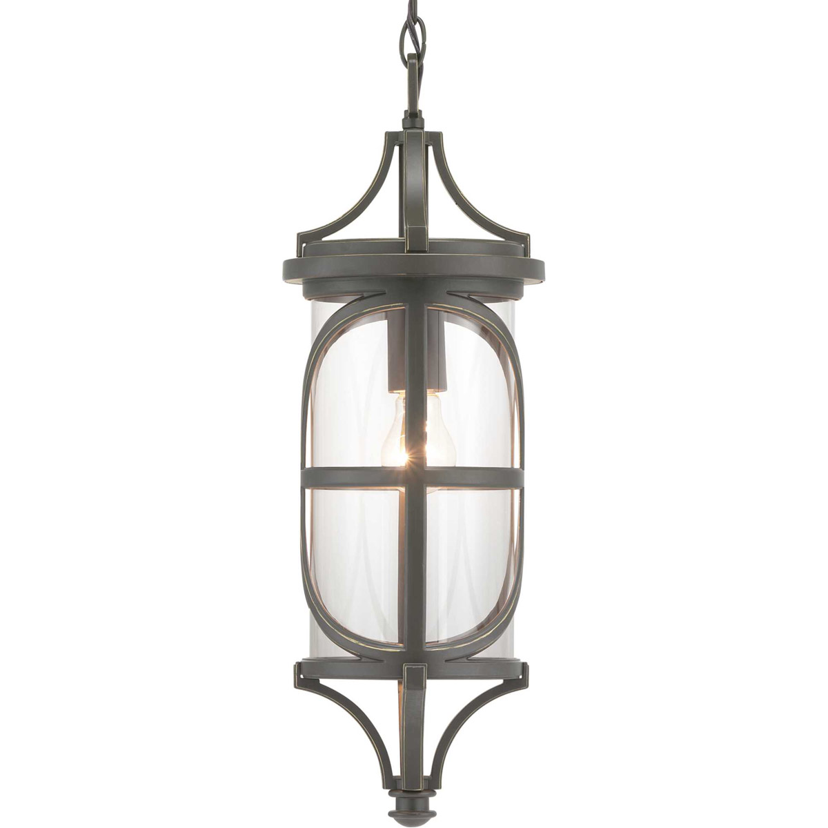 Progress P550041-020 Morrison 1 Light 7.5 inch Antique Bronze Outdoor Hanging Lantern, Design Series