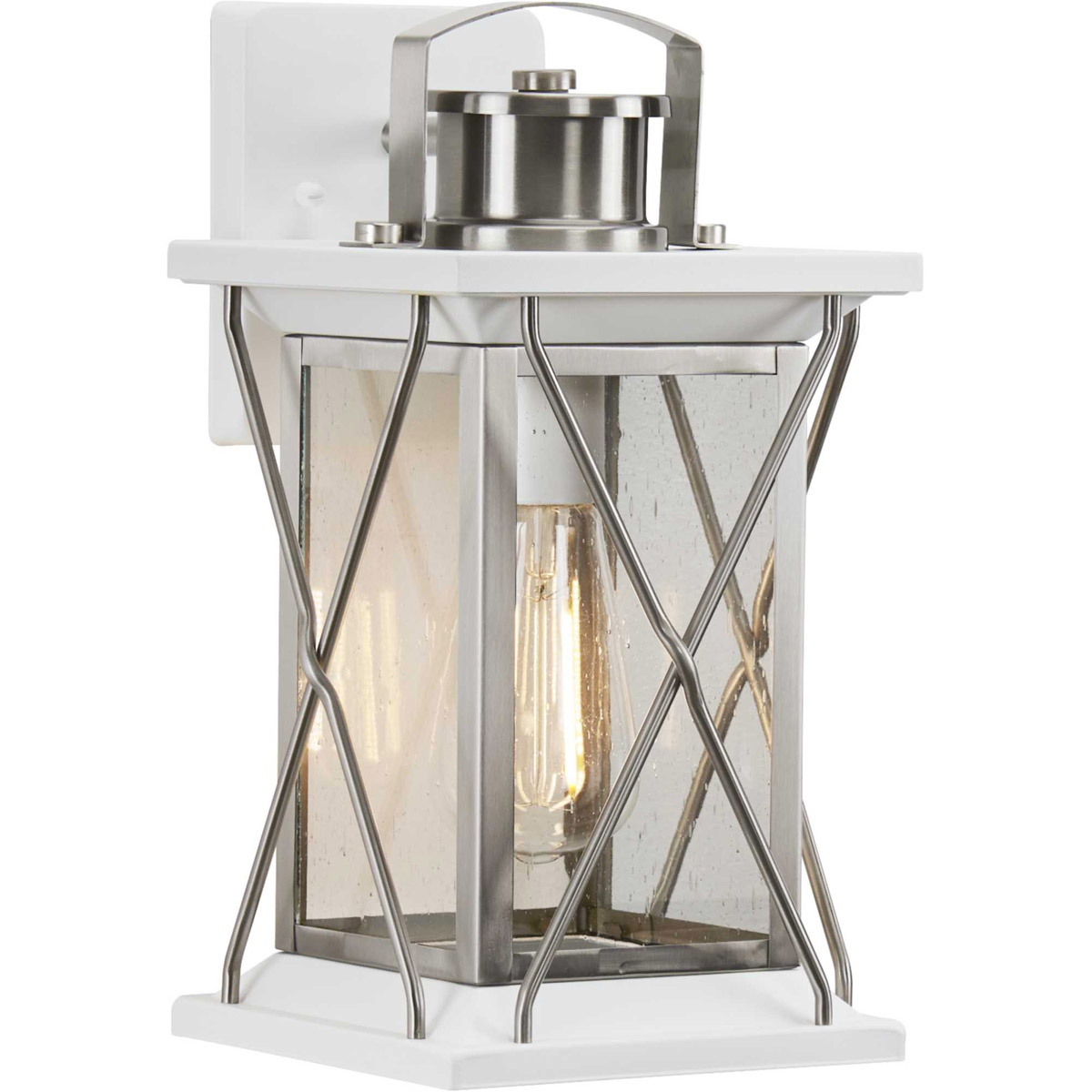 Progress P560156135 Barlowe 1 Light 13 inch Stainless Steel Outdoor Wall Lantern Small