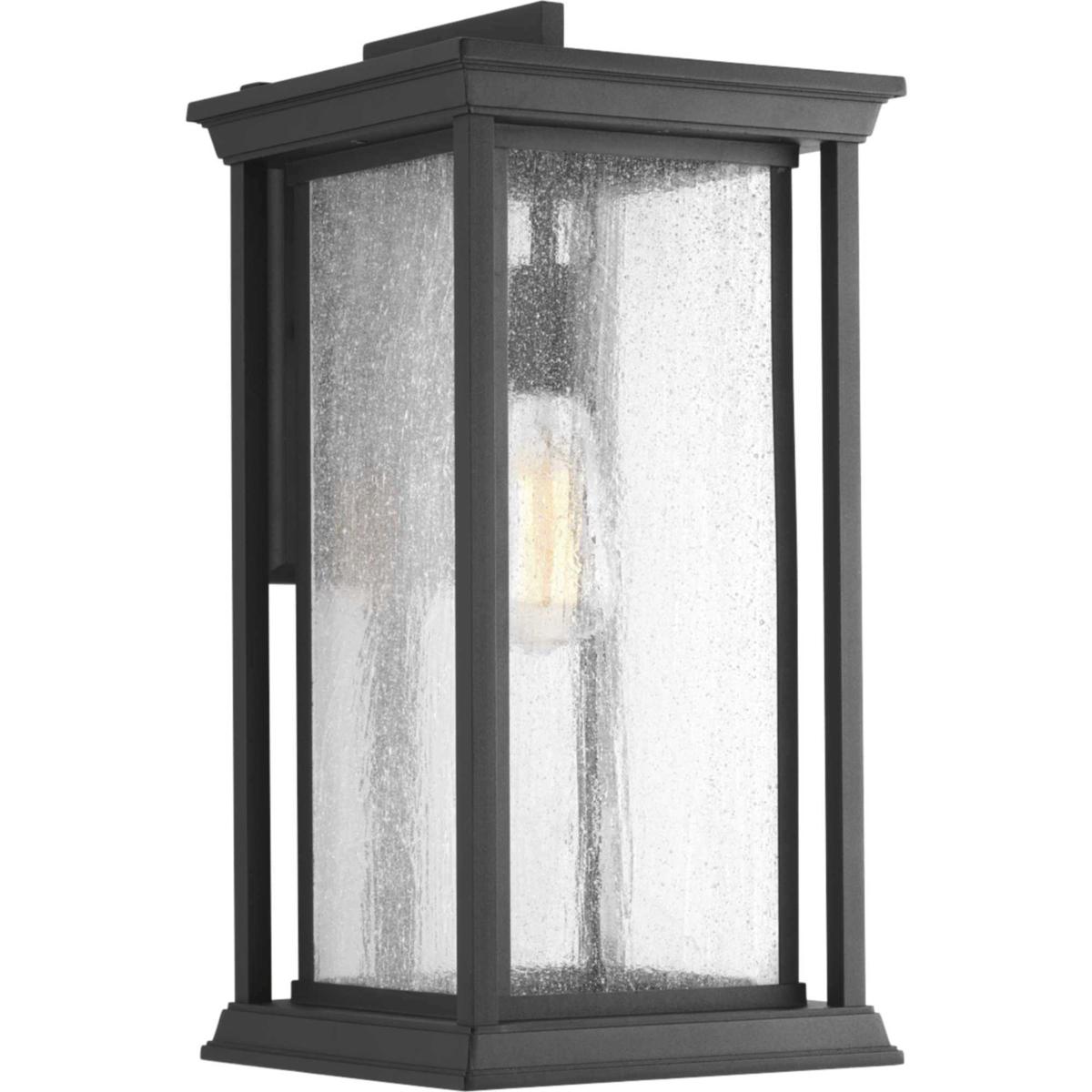 Progress P561331 Endicott 1 Light 18 inch Textured Black Outdoor Wall Lantern Large