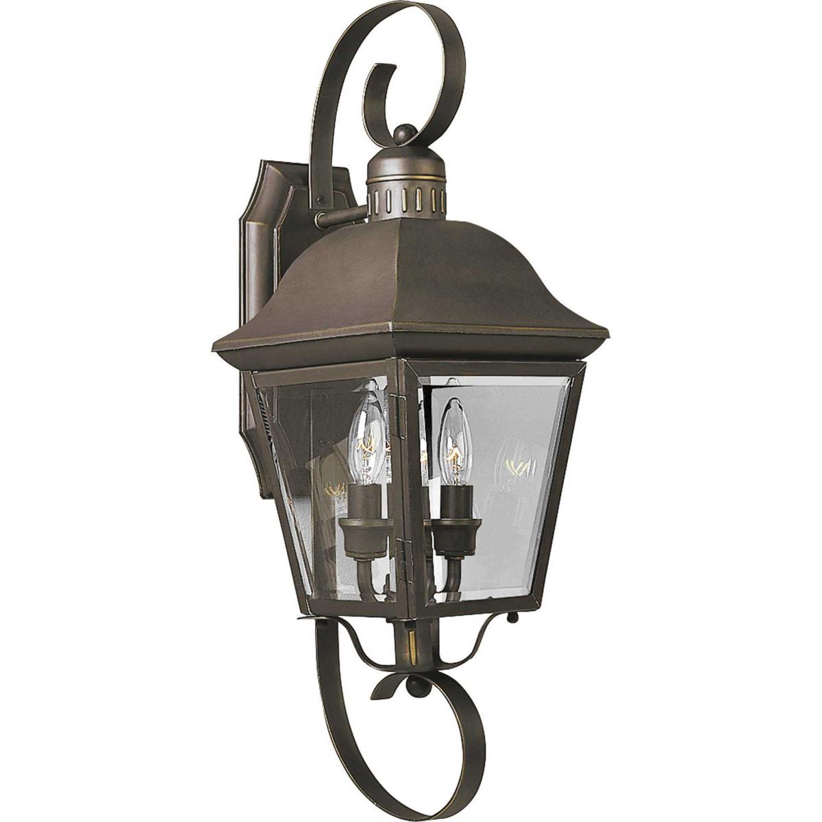 Progress P5688-20 Andover 2 Light 21 inch Antique Bronze Outdoor Wall Lantern, Medium
