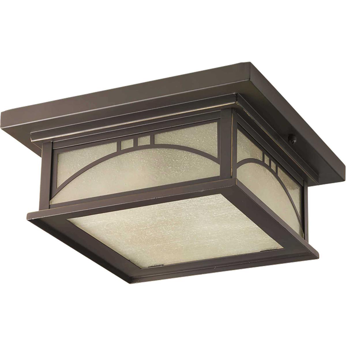 Progress P6055-20 Residence 2 Light 12 inch Antique Bronze Outdoor Flush Mount