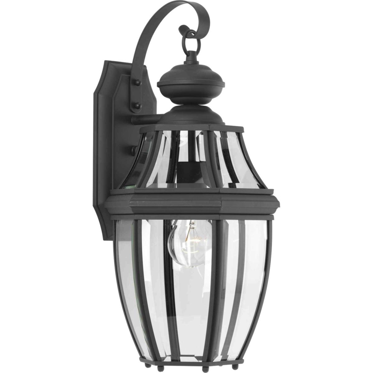 41ELIZABETH 46726-BCBI Natalie 1 Light 18 inch Textured Black Outdoor Wall Lantern, Medium