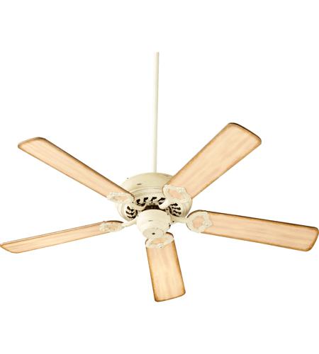 Quorum 17525 70 Monticello 52 Inch Persian White With Distressed Weathered Pine Blades Ceiling Fan