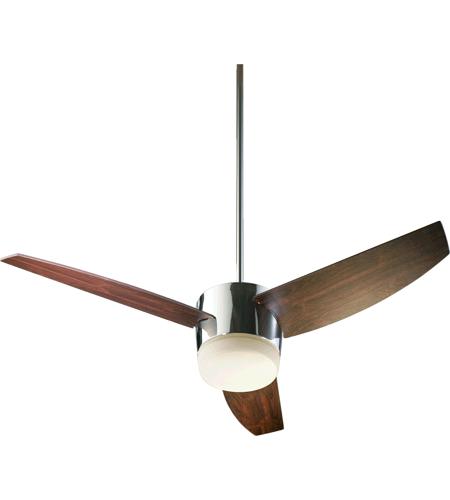 Trimark 54 Inch Chrome With Dark Teak Blades Ceiling Fan