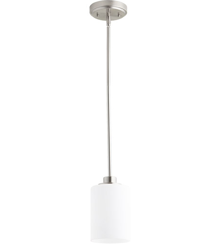 Quorum 3207 65 Lancaster 1 Light 5 Inch Satin Nickel Pendant