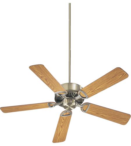 Quorum International Estate Ceiling Fan In Antique Brass With Dark Oak Blades 43525 4