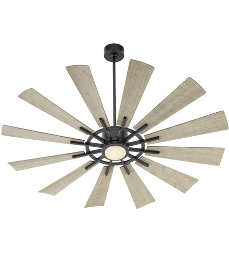 Quorum 46012-5942 Cirque 60 inch Matte Black with Weathered Gray Blades Patio Fan 46012-5942_1_lg.jpg