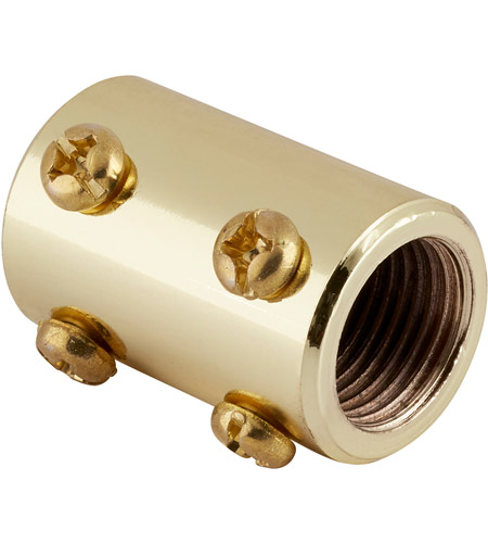 Fan Accessory Polished Brass Fan Downrod Coupler