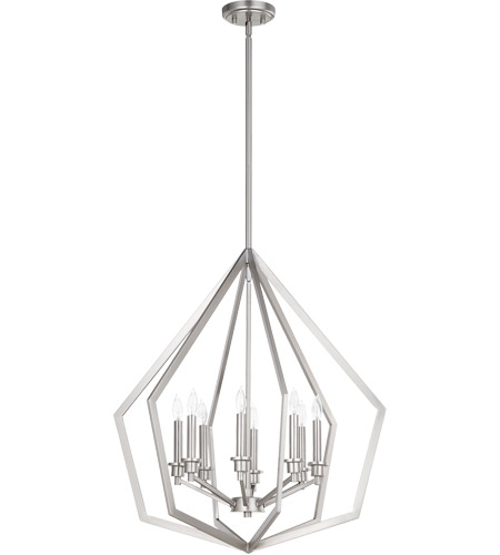 Quorum 699 8 65 Knox 8 Light 26 Inch Satin Nickel Pendant Ceiling