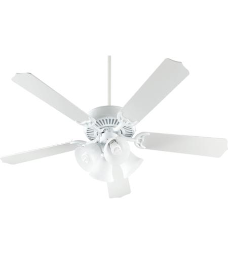 Capri V 52 Inch White Ceiling Fan In Faux Alabaster 4 Medium