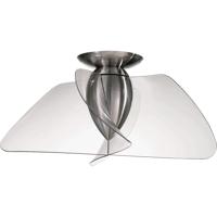 Angel 42 Inch Brushed Nickel With Clear Acrylic Blades Ceiling Fan