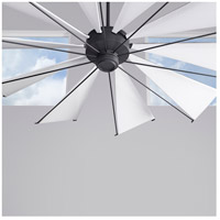 Quorum 67210 69 Mykonos 72 Inch Noir With White Blades Ceiling Fan