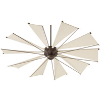 Quorum 67210 86 Mykonos 72 Inch Oiled Bronze With Khaki Blades Ceiling Fan