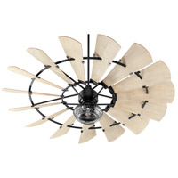 Quorum 97215 69 Windmill 72 Inch Noir With Weathered Oak Blades Ceiling Fan