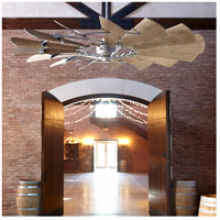 Quorum 97215 9 Windmill 72 Inch Galvanized With Weathered Oak Blades Indoor Ceiling Fan