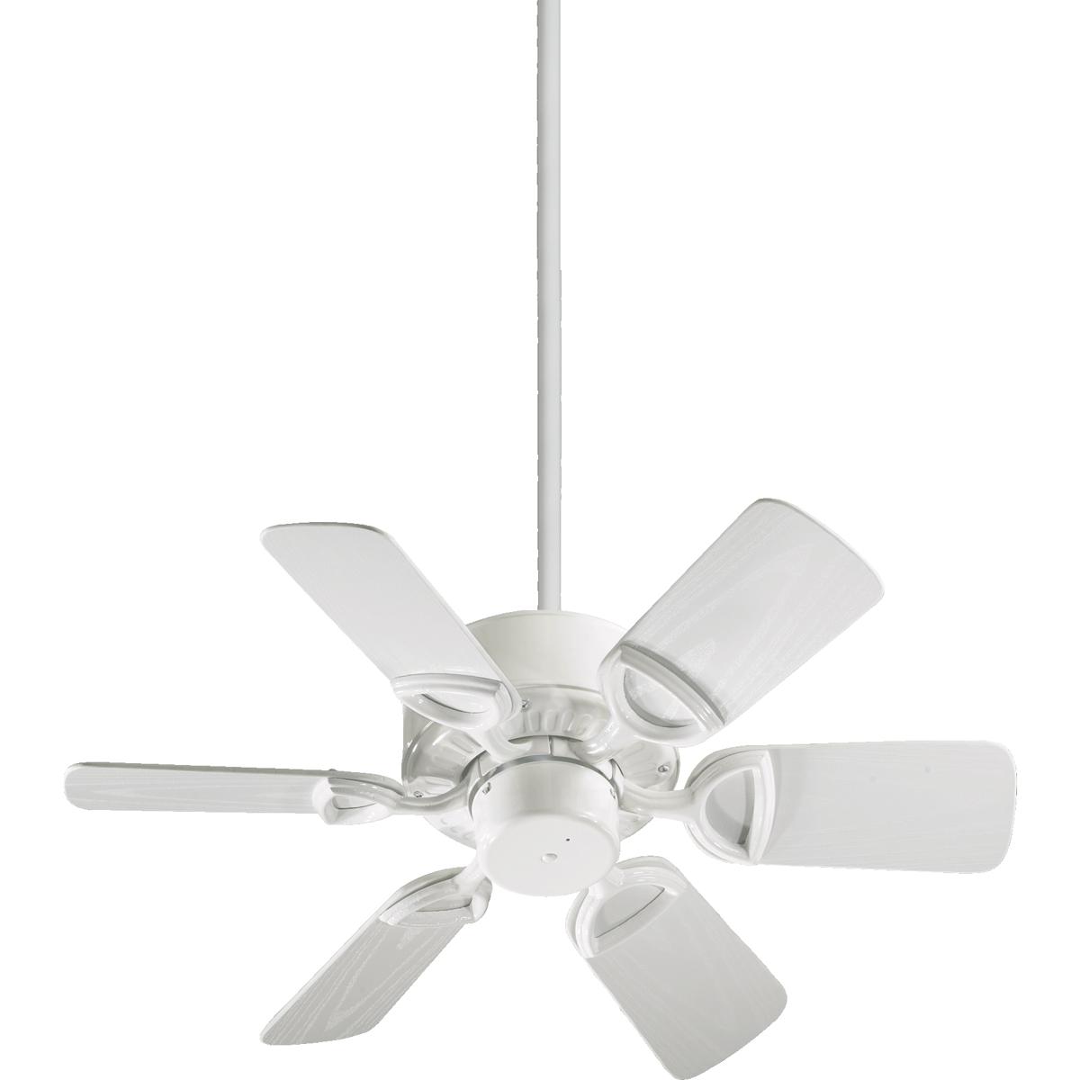 Quorum 143306-6 Estate Patio 30 inch White Outdoor Ceiling Fan