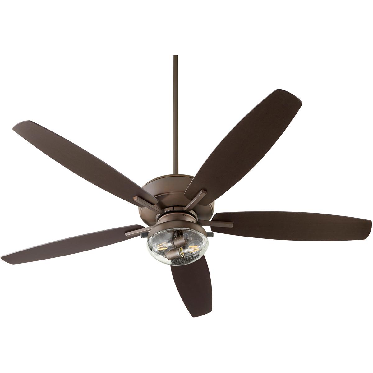 Quorum 170605-86 Breeze Patio 60 inch Oiled Bronze Outdoor Ceiling Fan