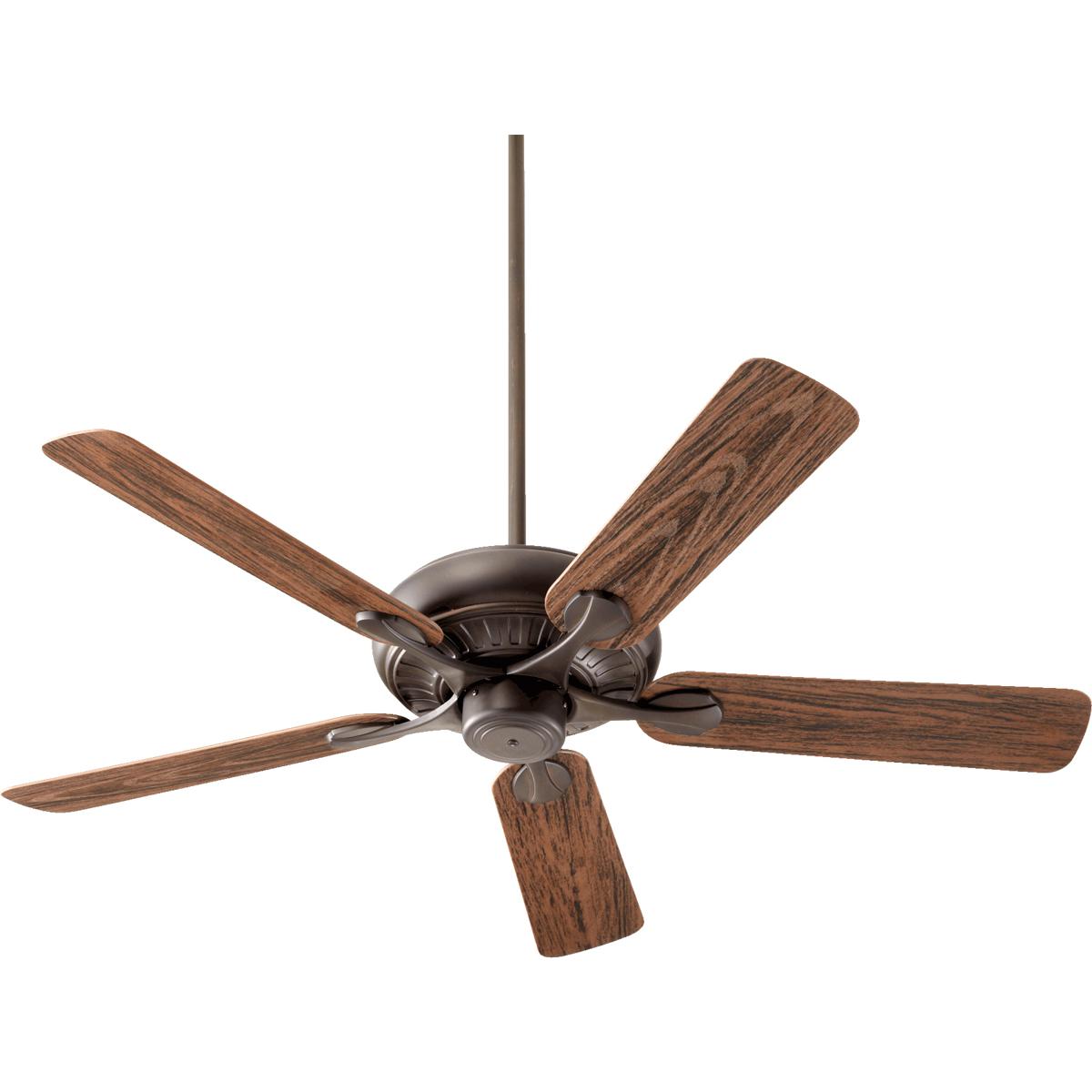 Quorum 191525-86 Pinnacle Patio 52 inch Oiled Bronze with Walnut Blades Outdoor Ceiling Fan