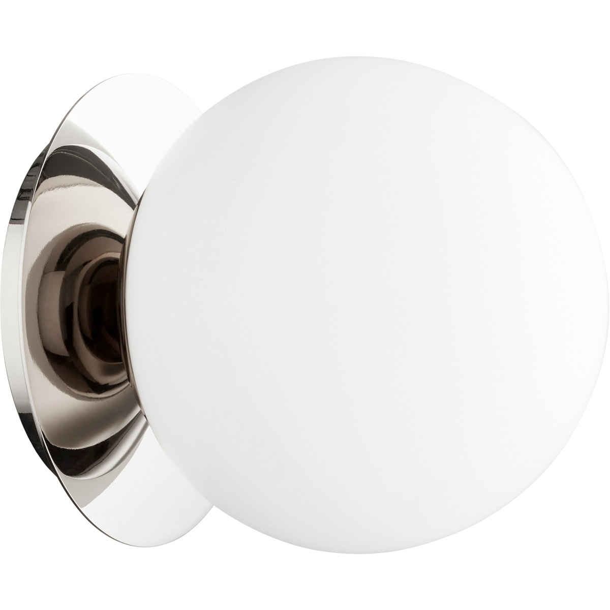 Quorum 339-1-62 Globe 1 Light 6 inch Polished Nickel Semi Flush Mount Ceiling Light