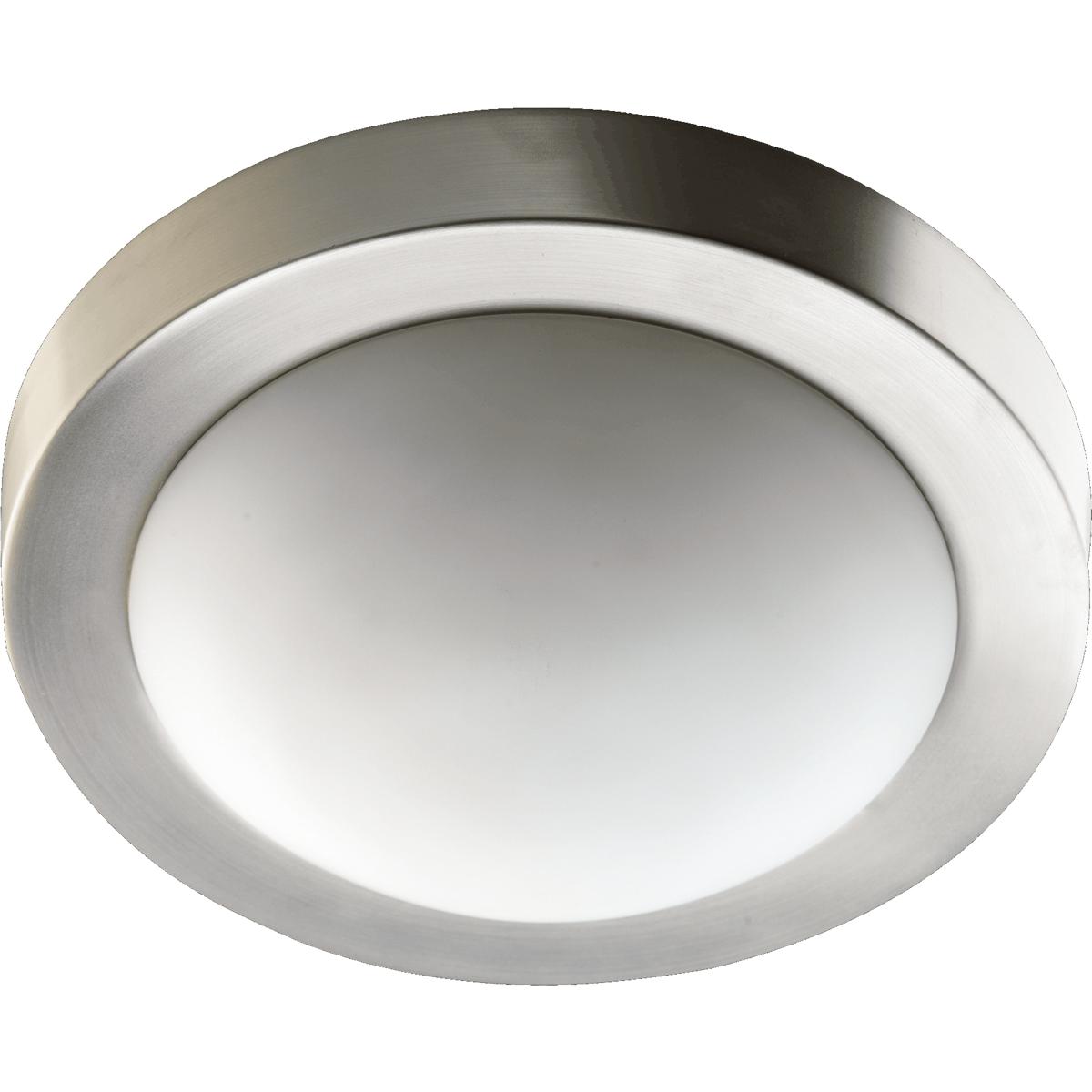 Quorum 35051365 Contempo 2 Light 13 inch Satin Nickel Flush Mount Ceiling Light