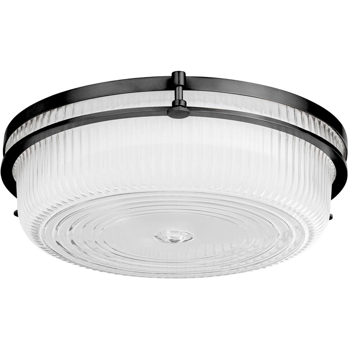 Quorum 368-14-59 Emory 1 Light 14 inch Matte Black Flush Mount Ceiling Light