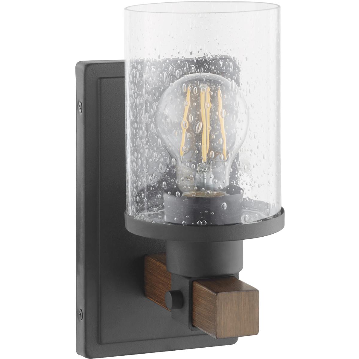 Quorum 5089-1-69 Alpine 1 Light 4.5 inch Textured Black Walnut Wall Mount Wall Light