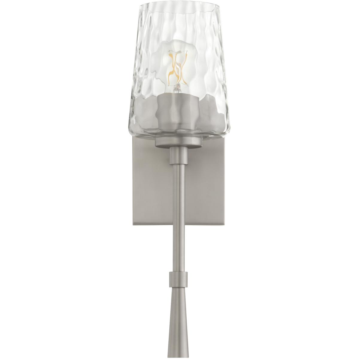 Quorum 5204-1-165 Goodwin Wall Mount Wall Light in Satin Nickel, 16 in.