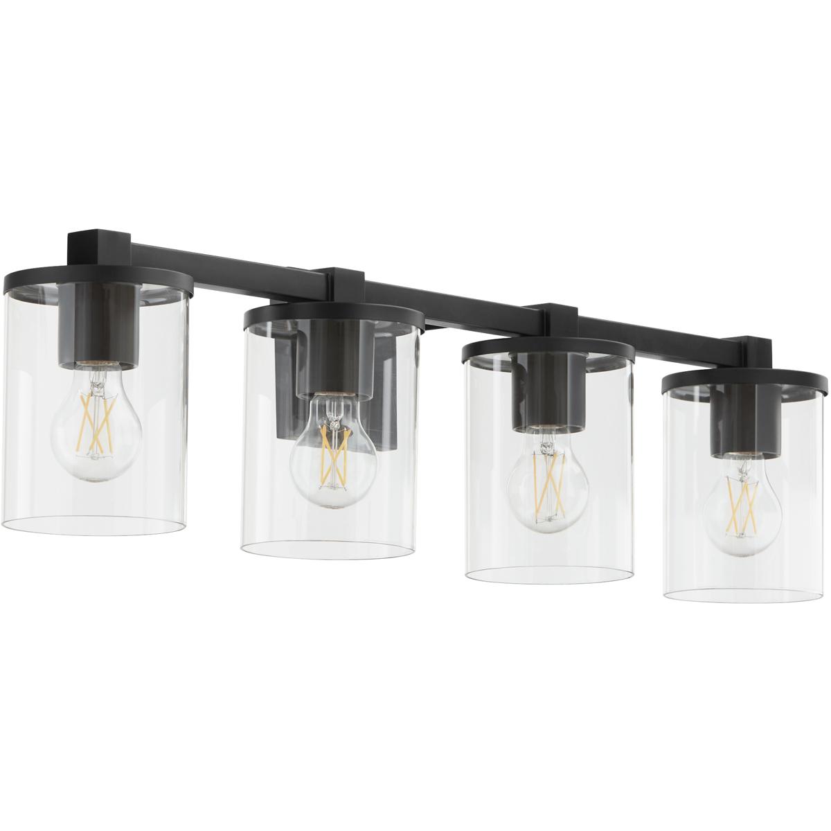 Quorum 523-4-59 Bolton 4 Light 30.5 inch Matte Black Vanity Light Wall Light