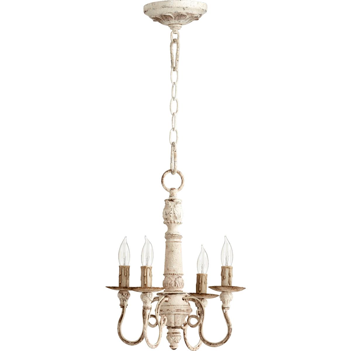 Quorum 6006-4-70 Salento 4 Light 12.5 inch Persian White Mini Chandelier Ceiling Light