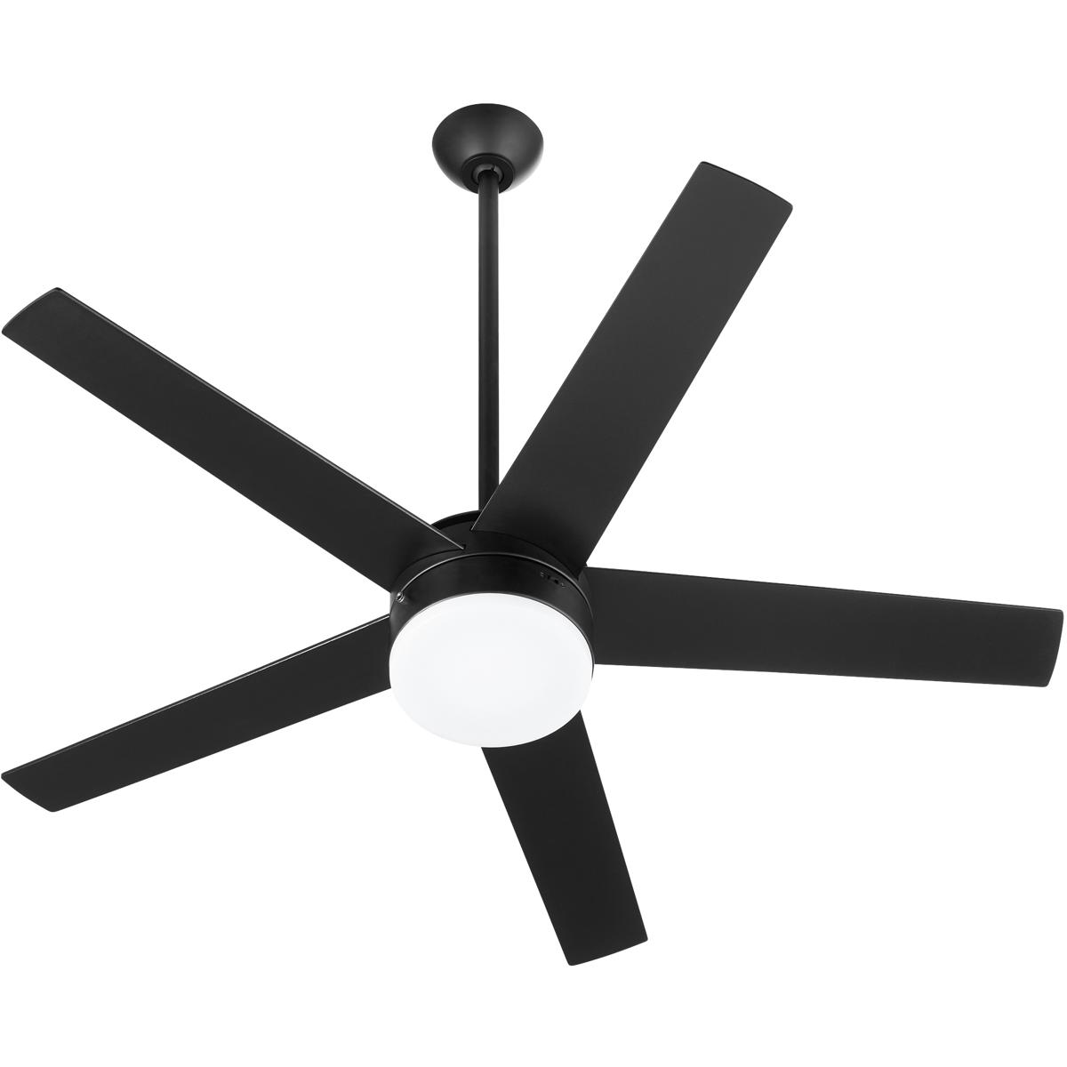 Quorum 65525-59 Sedgwick 52 inch Matte Black with Matte Black/Walnut Blades Ceiling Fan