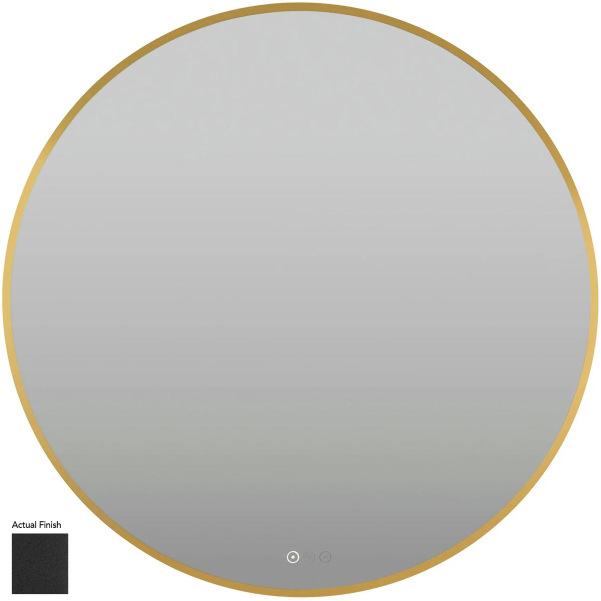 Quorum 903659 Soleil 36 inch Matte Black LED Mirror