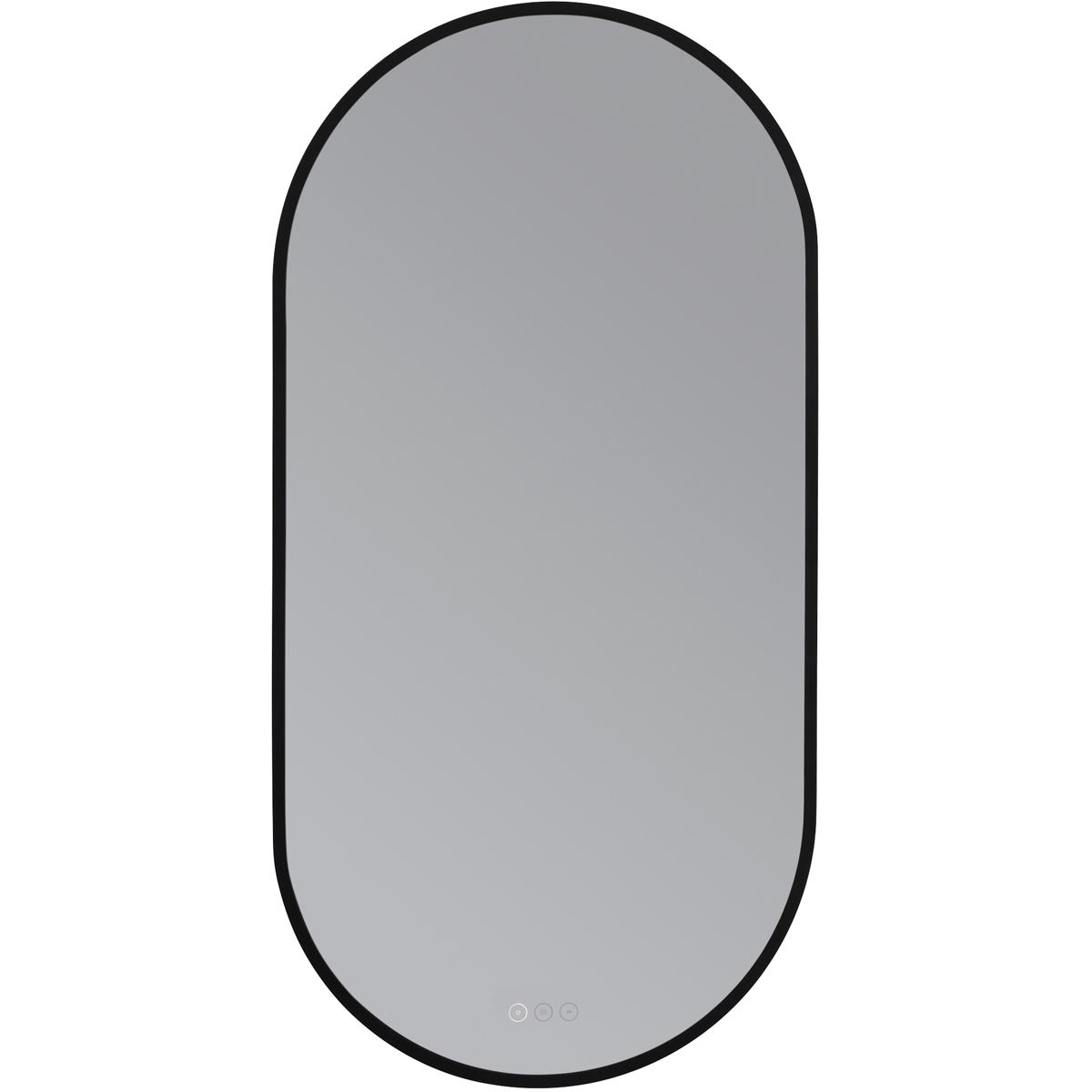 Quorum 95-2142-59 Pildora 42 X 21 inch Matte Black LED Mirror