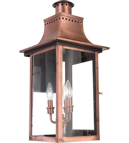 Outdoor Wall Lantern In Aged Copper, Copper Outdoor Lighting Fixtures
