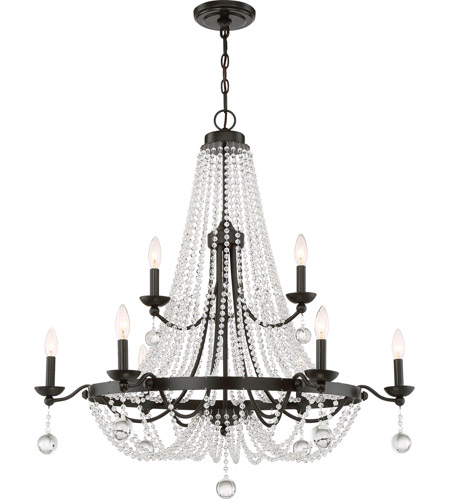 Quoizel Lvy5009wt Livery 9 Light 36 Inch Western Bronze Chandelier Ceiling Light Two Tier