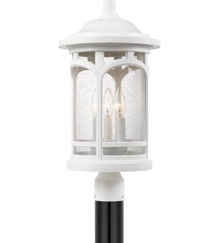 Outdoor Post Lantern In White Re, Outdoor Post Light Fixtures White
