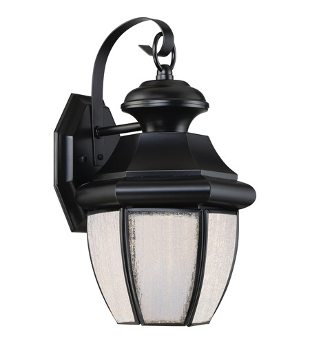 Quoizel Newbury 12" LED Outdoor Small Wall Lantern Mystic Black NYL8407K 