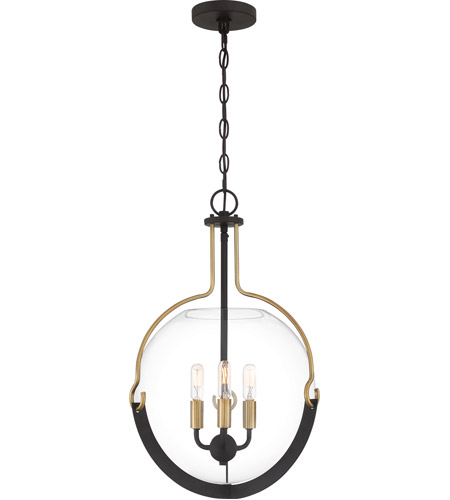 Quoizel Qf4027wt Meloni 3 Light 15 Inch Western Bronze Pendant