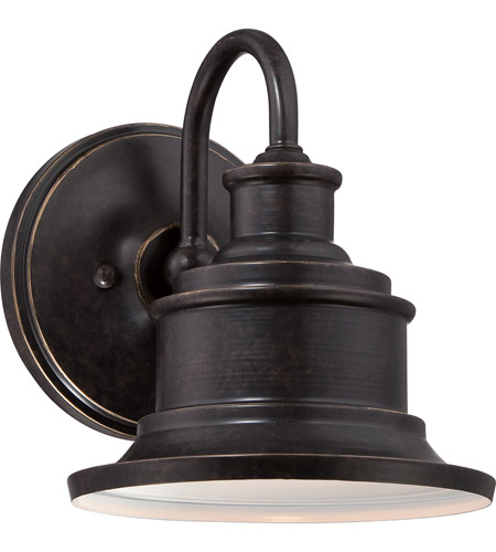 Quoizel Seaford 8.5" Small Outdoor CFL Wall Lantern Imperial Bronze SFD8407IBFL 