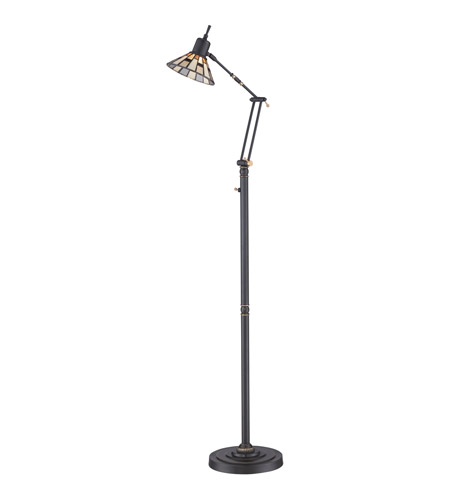 Tiffany 51 Inch 5 Watt Medici Bronze Floor Task Lamp Portable Light