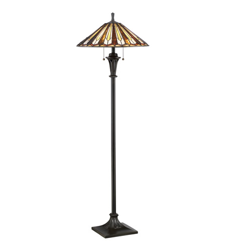 Tiffany 60 Inch 100 Watt Vintage Bronze Floor Lamp Portable Light