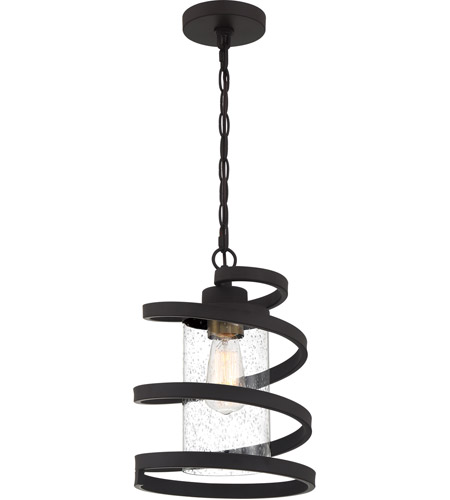 Quoizel Tmt1510wt Tumult 1 Light 10 Inch Western Bronze Mini Pendant Ceiling Light