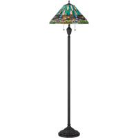Quoizel TF1508FVB Tiffany 62 inch 100 watt Vintage Bronze Floor Lamp Portable Light, Naturals photo thumbnail