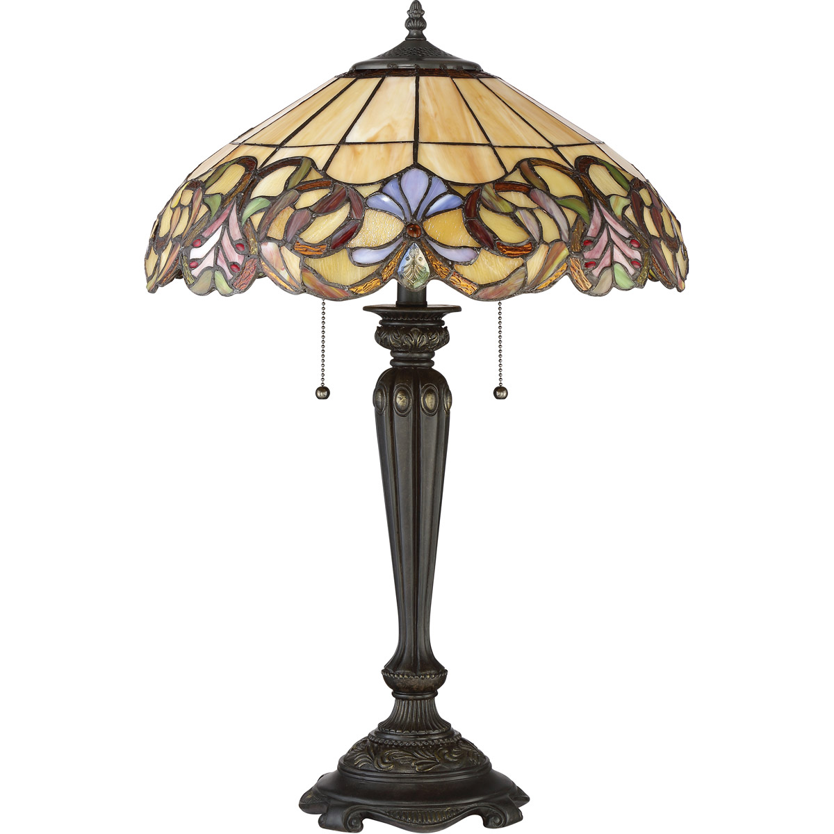 Quoizel TF2802TIB Tiffany Table Lamp Imperial Bronze eBay