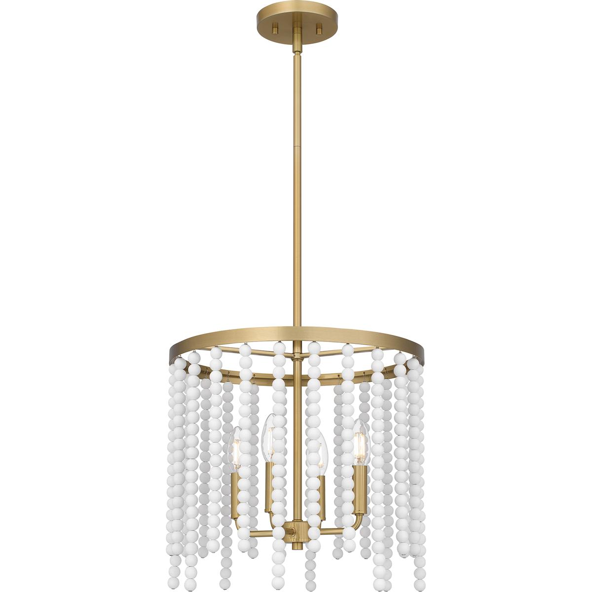 Quoizel APE2816AB Apelle 4 Light 15.25 inch Aged Brass Pendant Ceiling Light, Large